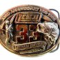 1988 Limited Edition 33rd Anniversary Edition Zebco Belt Buckle