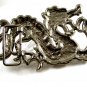 Large Silvertone Dragon Belt Buckle