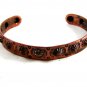 Signed Bells Trading Post Copper Southwest Cuff Bracelet