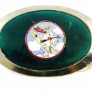 1980 WWII 444th Bomber Squadron Reunion Belt Buckle Unmarked 121614