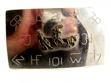 Western Cowboy Rodeo Roper Cattle Brands Belt Buckle