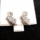 Classy CZs Pierced Studs Earrings 12092013ef