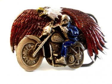 1993 GAP American Eagle & Motorcycle Belt Buckle