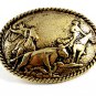 Western Cowboy Bull Roping Rodeo Belt Buckle #102113