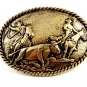 Western Cowboy Bull Roping Rodeo Belt Buckle #102113