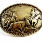 Western Cowboy Bull Roping Rodeo Belt Buckle #102113