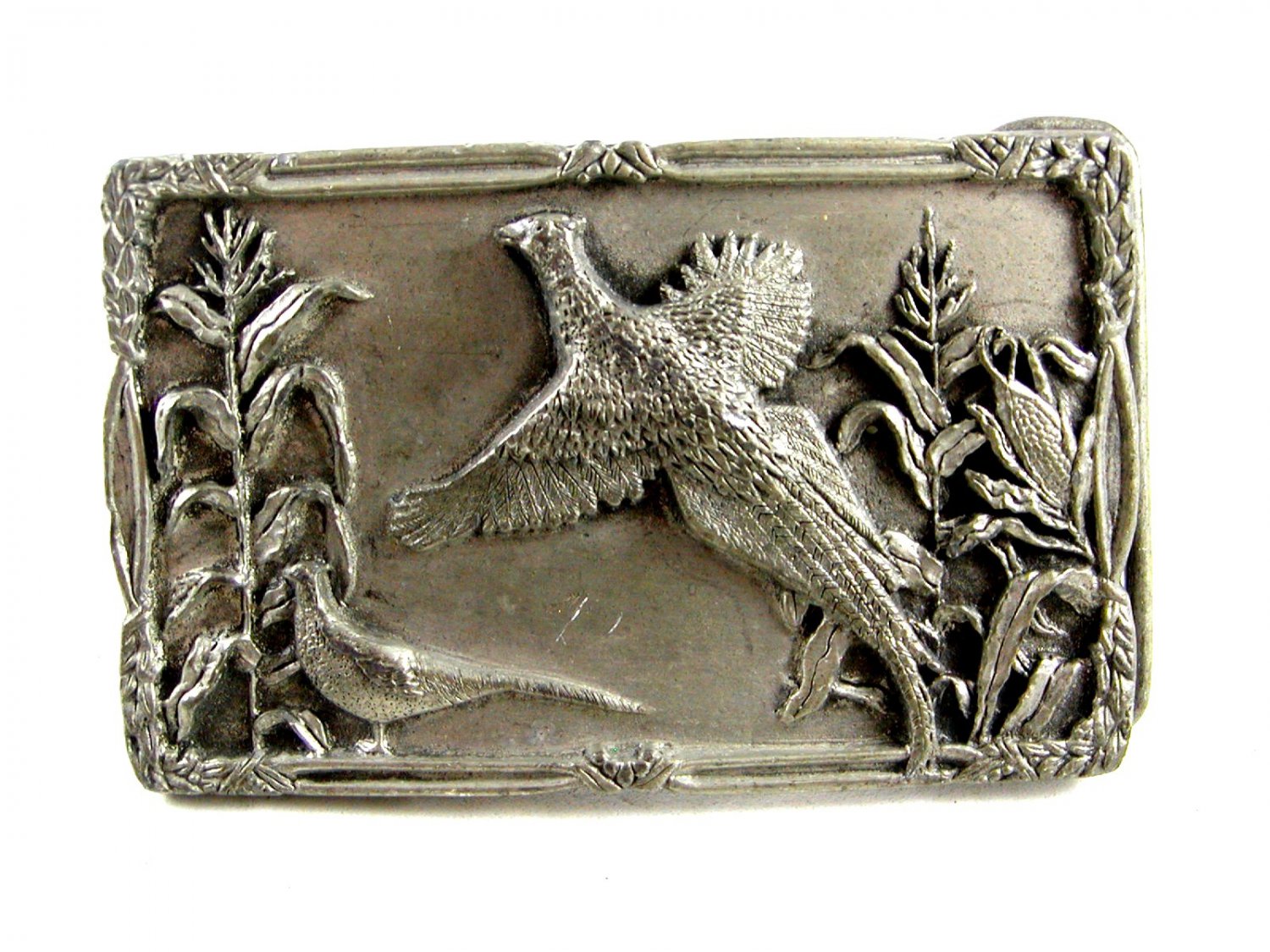 Ring Necked Pheasant Belt Buckle by Siskiyou 81914