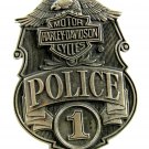 Harley Davidson Motor Cycles Police Belt Buckle Made in USA 63014