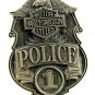 Harley Davidson Motor Cycles Police Belt Buckle Made in USA 63014