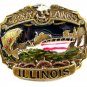 1984 Great Lakes Illinois Belt Buckle 51214 by Great American Buckle Co.