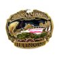 1984 Great Lakes Illinois Belt Buckle 51214 by Great American Buckle Co.