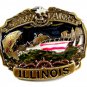 1984 Great Lakes Illinois Belt Buckle 51214 by Great American Buckle Co.