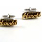 Swank Goldtone & Silvertone HAROLD Cufflinks 10222013