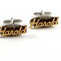 Swank Goldtone & Silvertone HAROLD Cufflinks 10222013