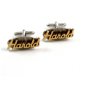 Swank Goldtone & Silvertone HAROLD Cufflinks 10222013