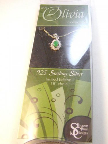 Olivia Collection 18" Sterling Chain & Cz Pendant