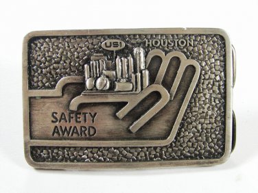 USI Safety Award Houston Belt Buckle by Ad Sense 7615