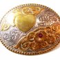 Crumrine Harry Gist Signature Collection Entwined Hearts Belt Buckle