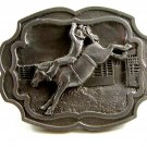 1988 Cowboy Rodeo Western Bronco Busting Belt Buckle by C&J 2182014