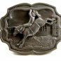 1988 Cowboy Rodeo Western Bronco Busting Belt Buckle by C&J 2182014