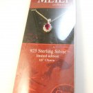 Meili Collection 18" Sterling Chain & Cz Pendant