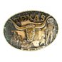 Texas Lone Star State Solid Brass Belt Buckle By Award Design