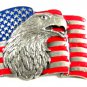 1990 American Eagle & Flag Belt Buckle by Siskiyou 62614