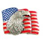 1990 American Eagle & Flag Belt Buckle by Siskiyou 62614