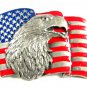 1990 American Eagle & Flag Belt Buckle by Siskiyou 62614