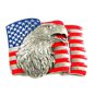 1990 American Eagle & Flag Belt Buckle by Siskiyou 62614