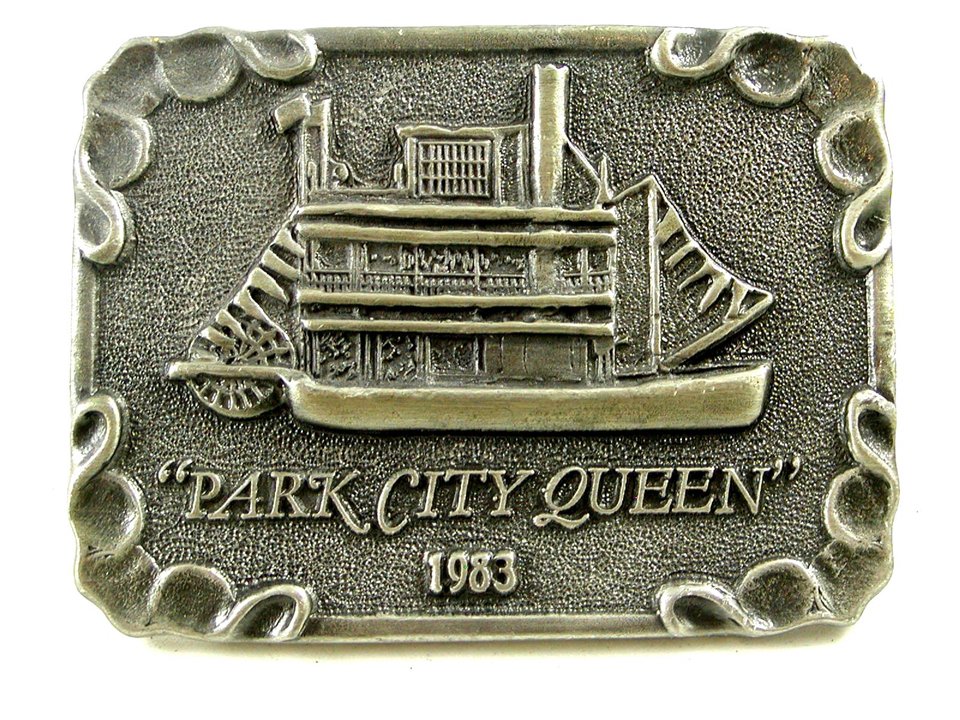 1983 Park City Queen River Boat Belt Buckle 1042013