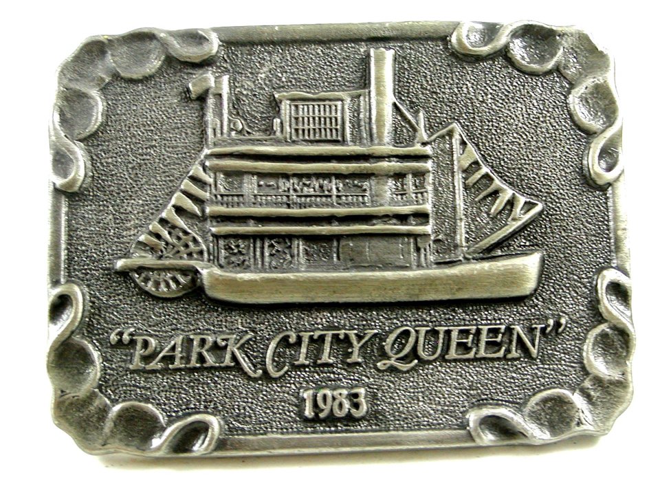 1983 Park City Queen River Boat Belt Buckle 1042013