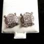 Fancy Clear Pierced Studs Earrings Free Shipping 12092013po