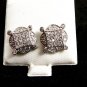 Fancy Clear Pierced Studs Earrings Free Shipping 12092013po
