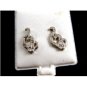 Fancy Cat CZs Pierced Studs Earrings 12092013f