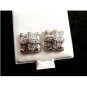 Clear CZs w Cross Pierced Studs Earrings 12092013jj