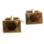 Unmarked Goldtone Cufflinks 10222013abcd