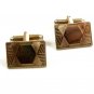 Unmarked Goldtone Cufflinks 10222013abcd