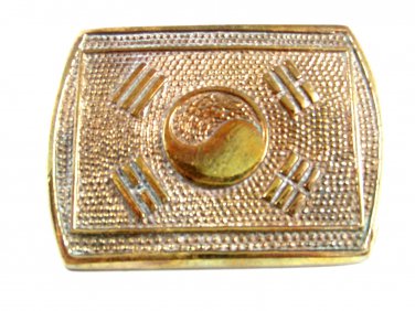 Ying and Yang Brass Belt Buckle 62614