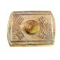 Ying and Yang Brass Belt Buckle 62614