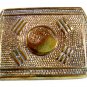 Ying and Yang Brass Belt Buckle 62614