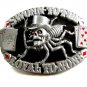 1995 Sworn To Fun Loyal To None Spider Gambling Cards Belt Buckle