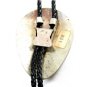Southwest Western Cowboy Rodeo Bronco Busting Turquoise Coral Bolo
