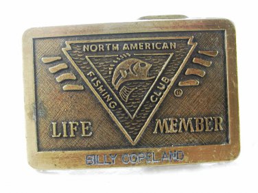 Life Member Belt Buckle by North American Fishing Club 7215 Billy Copeland