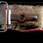 Horse belt buckle two tone with various branding symbols
