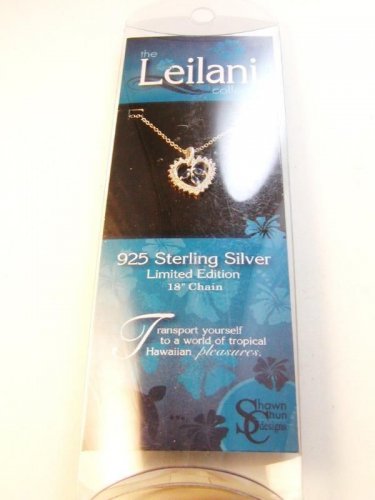 Leilani Collection 18" Sterling Chain & Cz Pendant