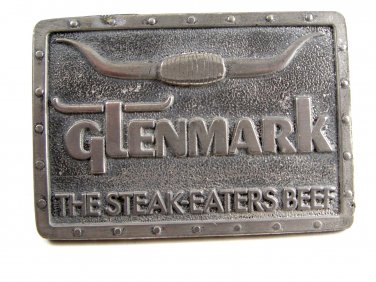 1977 Glenmark The Steak Eaters Beef Belt Buckle