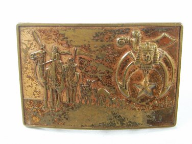 1978 Shriners Masonic Buckle By Harry Klitzner