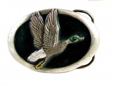 Made in USA 1983 Duck in Flight Belt Buckle 11112013