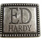 Silvertone Belt Buckle by Ed Hardy